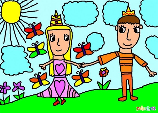 Принц детский рисунок