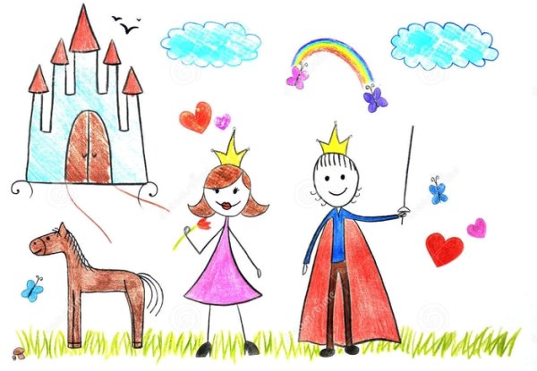 Детские рисунки принцесс