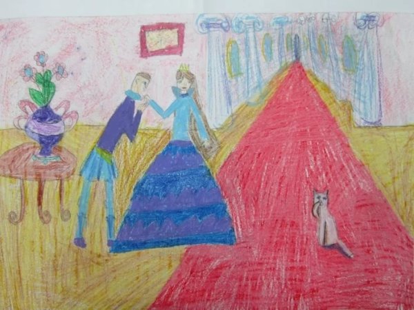 Принцесса детский рисунок