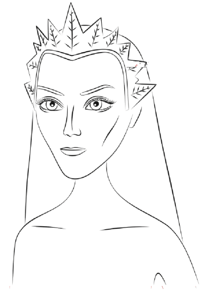 Раскраска Королева