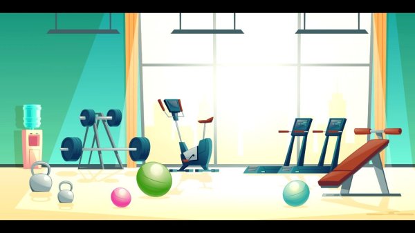 Спортивный зал вектор