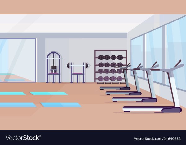 Спортзал мультяшный