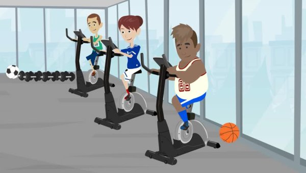 Спортзал мульт