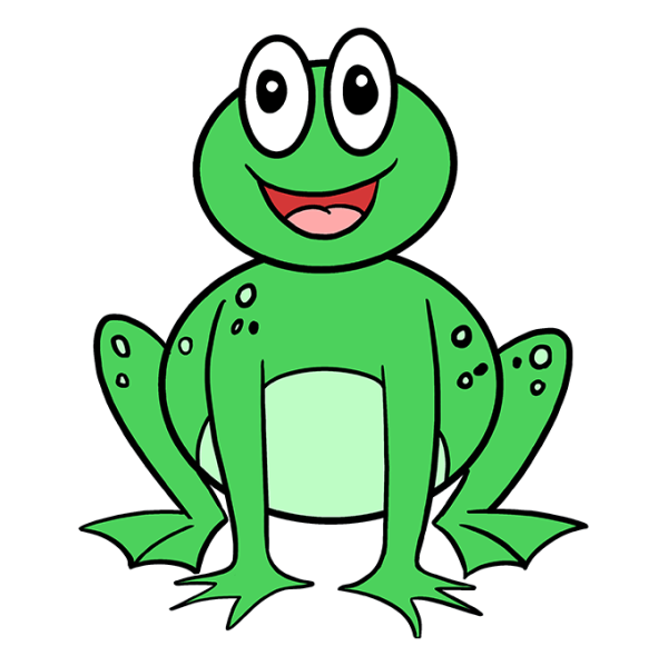 Нарисовать лягушку