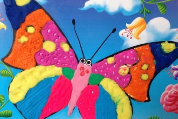 Рисование пластилином для детей