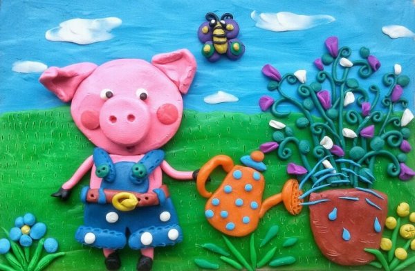 Поделки из пластилина на тему лето