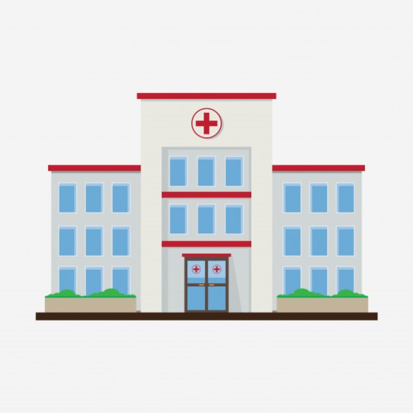 Больница мультяшная здание