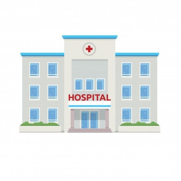 Больница здание вектор