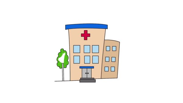 Мультяшное здание больницы