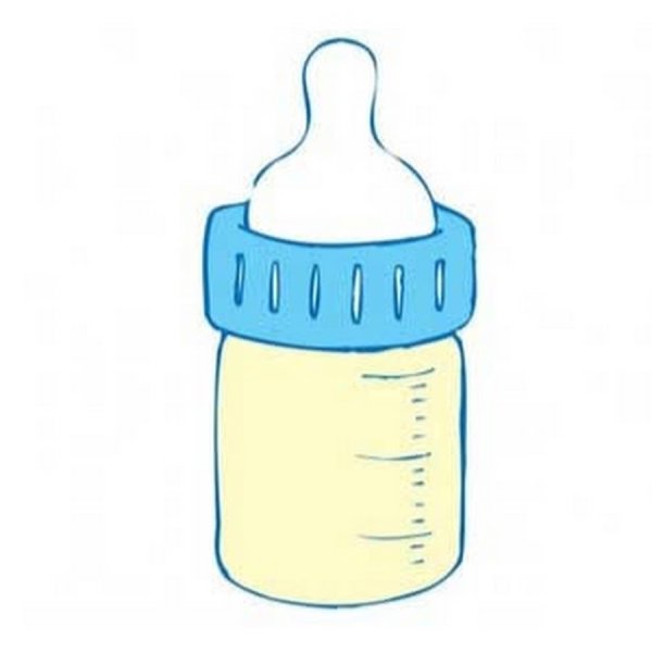Детская бутылочка нарисованная
