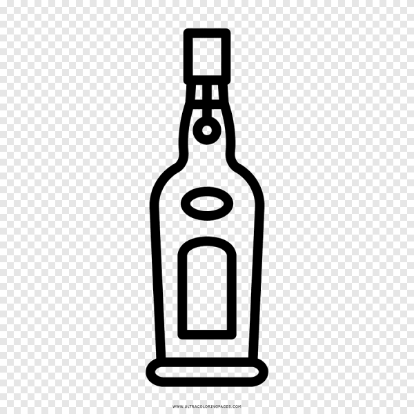 Бутылка схематично