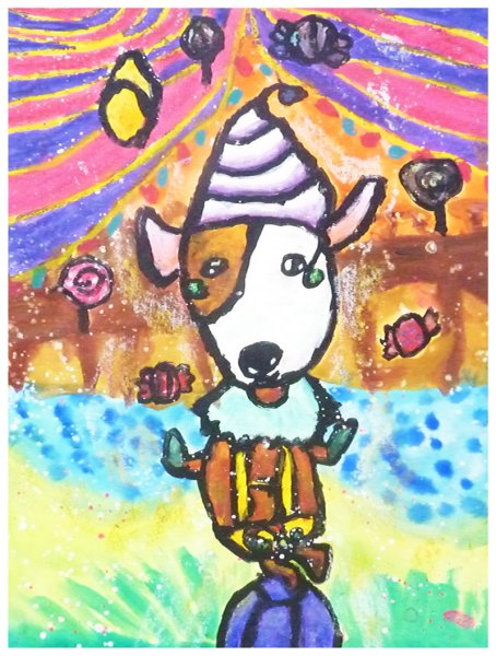 Рисунок каштанки детский рисунок