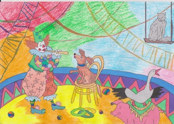 Рисунки цирка для конкурса