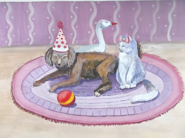 Каштанка рисунок