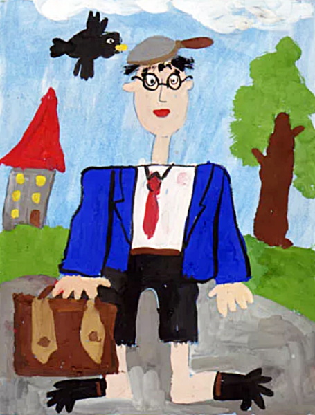 Мультяшный бизнесмен