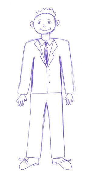 Мужик рисунок