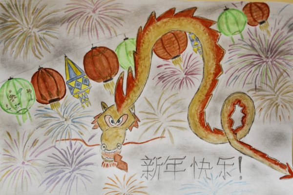 Детские рисунки на тему Китай