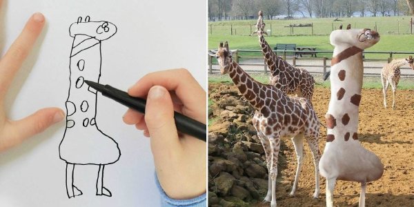 Ожившие рисунки детей