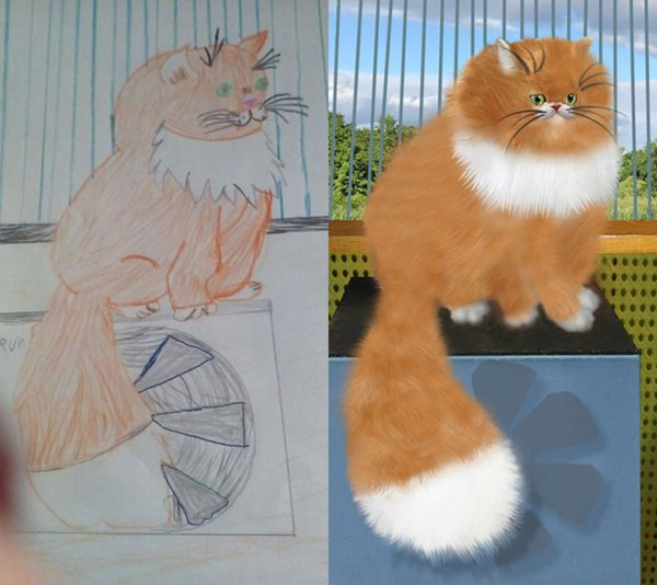 Ожившие шедевры рисунок для садика