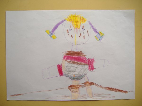 Иллюстрация детские Ожившие колготки