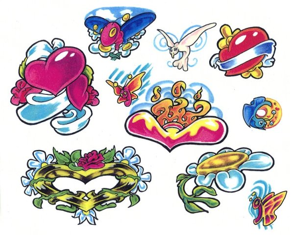 Цветные тату для детей