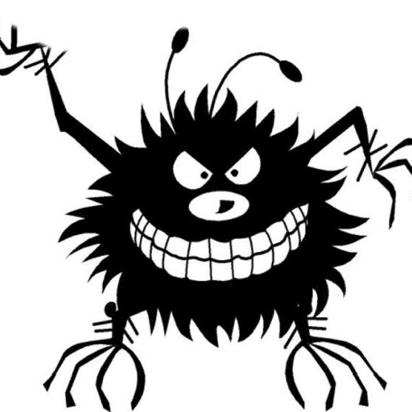 Вирус черно белый