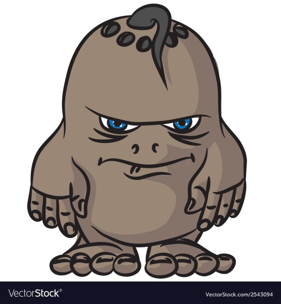 Нарисовать сердитого монстра