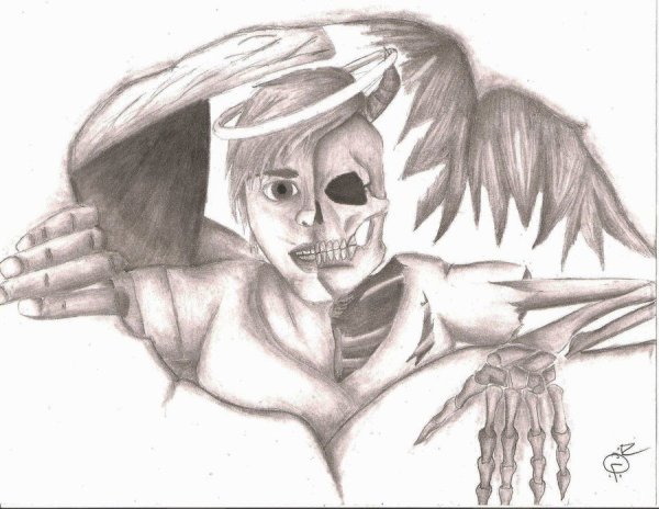 Добро и зло рисунок карандашом