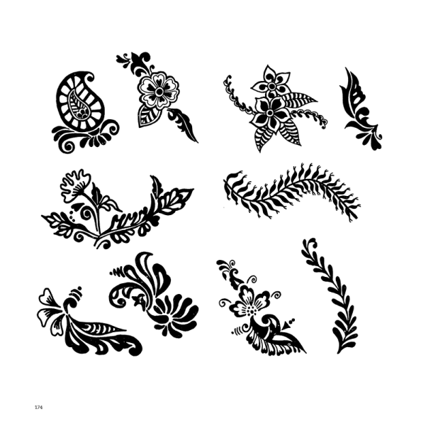 Трафареты для рисования хной на руках