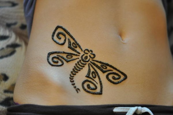 Рисунки на теле легкие