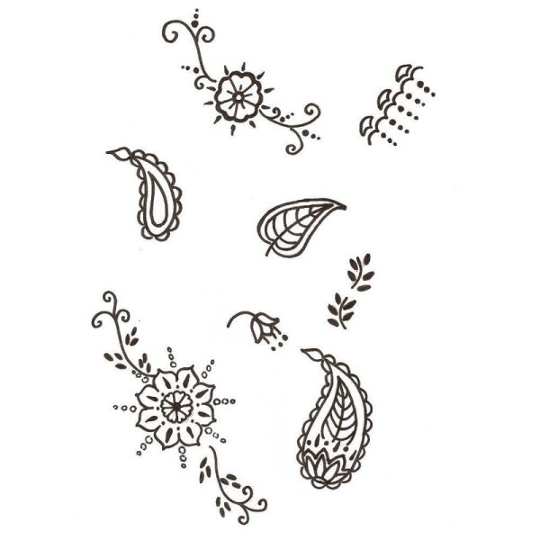 Раскраска мехенди