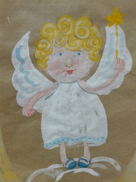 Рисование ангелочка