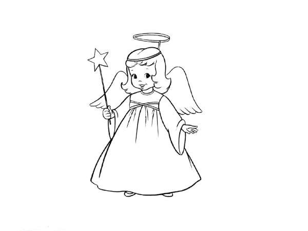 Ангелочки рисунки карандашом