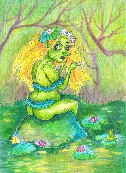 Кикимора Болотная раскраска