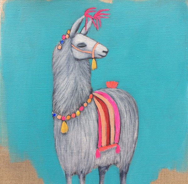 Лама раскраска для детей