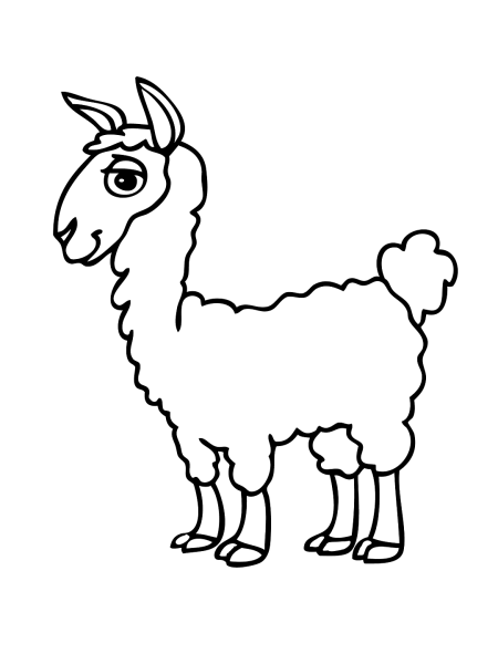 Альпака мультяшная