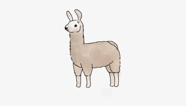 Лама альпака арт