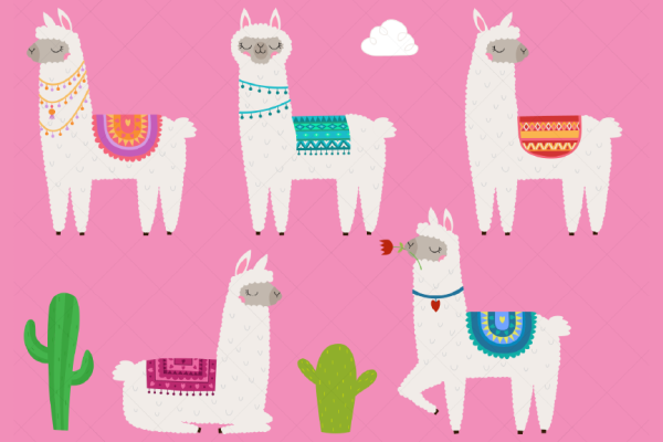 Лама картина в детскую