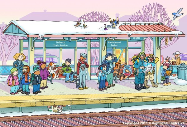 Ravensburger пазл для малышей вокзал