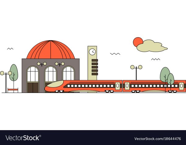 Вокзал рисованный