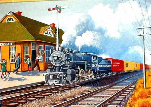 Рисование железная дорога