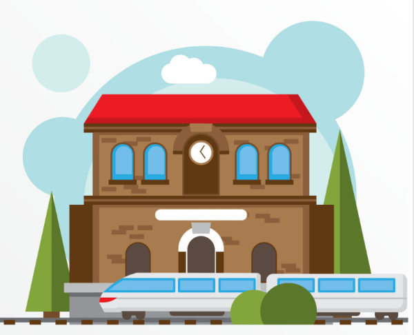 Здание вокзала для детей