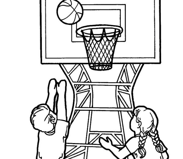 Баскетбольный мяч раскраска