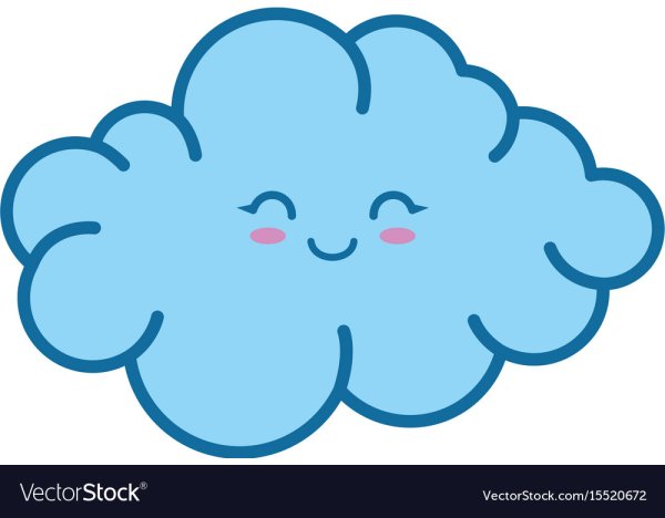 Тучка мультяшная