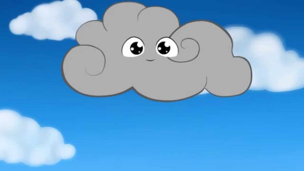 Облака из мультфильма