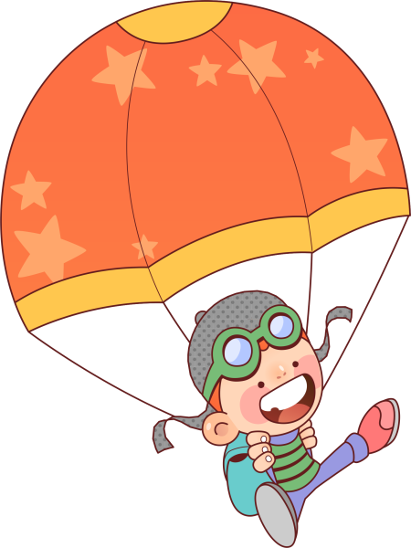 Парашютист раскраска