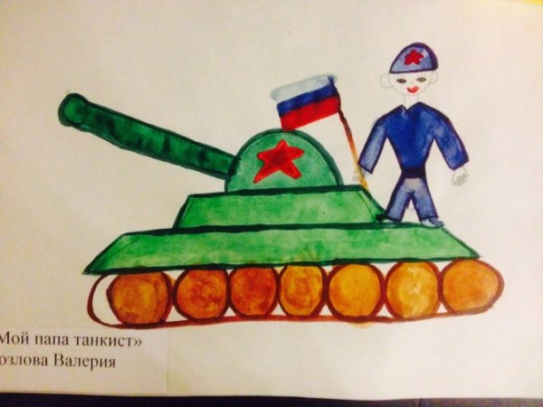 Танкист рисование