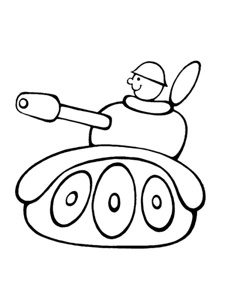 Танк раскраска