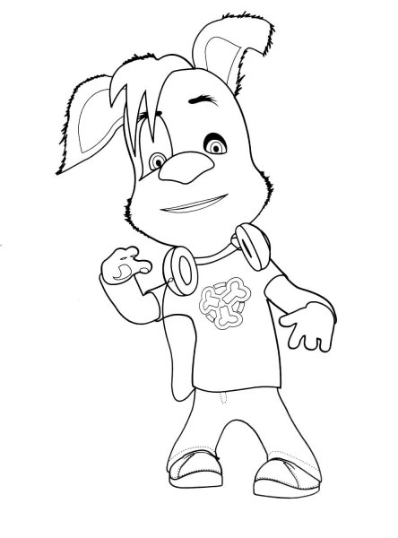 Тимоха из Барбоскиных раскраска