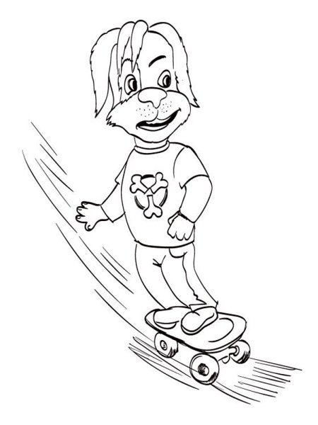 Раскраска дружок из Барбоскиных